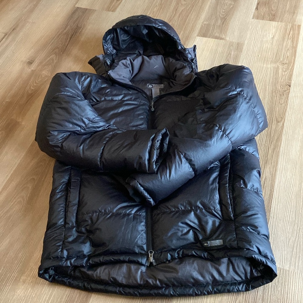 REI Goose Down Men’s Puffer Jacket Black